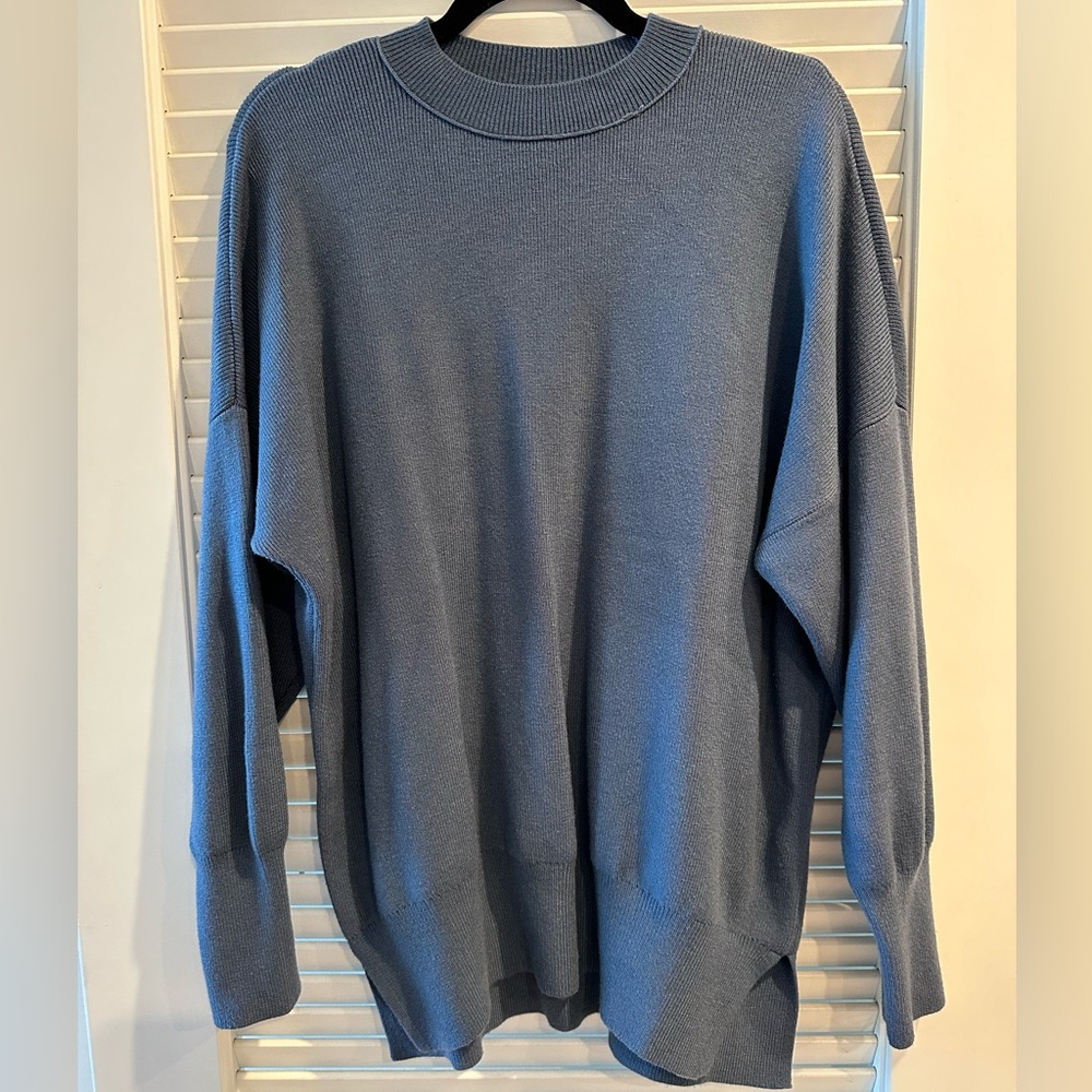 Thick blue sweater